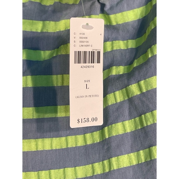Anthropologie Corey Lynn Calter Neon Striped Off-The-Shoulder Mini Dress NWT L - Picture 11 of 15